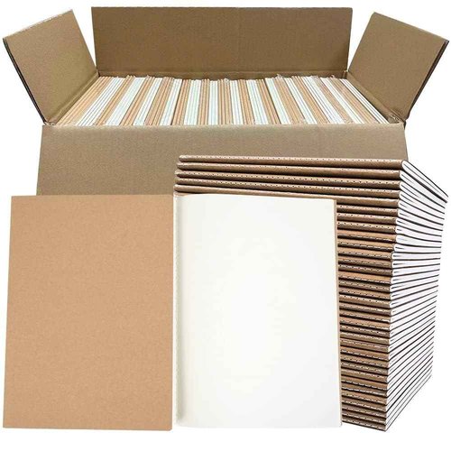 LIONSOUL 90 Pack A5 Blank Kraft Notebooks Bulk, Blank Paper Sketchbooks, Writing Blank Journal Notebook in Bulk, 80 Pages, 8.3x5.5 inch, for Gifts Travelers Office and School Supplies