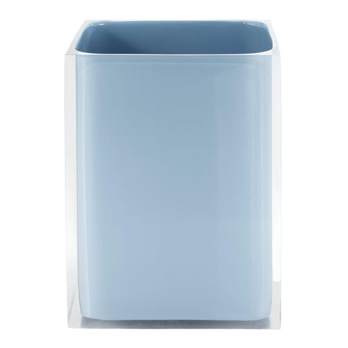 IZOD - Wastebasket, Decorative Trash Can, Durable, Dorm Room Essentials, Modern Home Decor (Marina Collection, Blue)