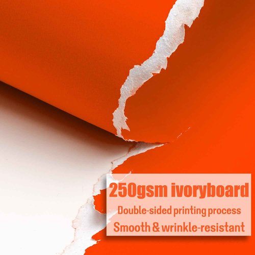 Poster Board 22x28 Inches,56 Sheets Neon Paper 7 Color Fluorescent Paper Bright Cardstock 250 GSM/90 lb Heavyweight Projects School Science Fair Event Displays and Business Presentations
