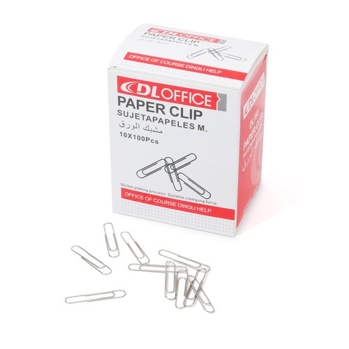 Jumbo Paper Clips，Qimailer Paper Clips - 1000 Pieces (10 Boxes of 100 Each) - Silver Standard Size 2.0IN - Office & School