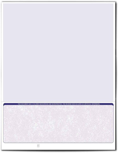 VersaCheck Secure Checks - 250 Blank Business Voucher Checks - Blue Classic - 250 Sheets Form #1002 - Check on Bottom