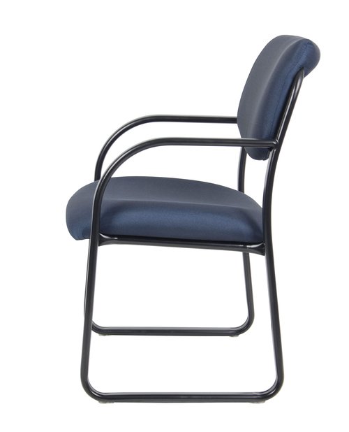 Boss Office Products Fabric Guest Chair in Blue
