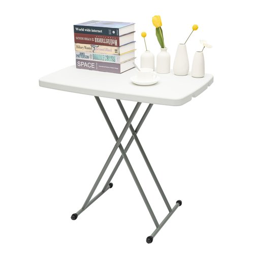 TYUNGZM 30.3 * 19.68in Adjustable Folding Laptop Table TV Tray, Foldable/liftable, Portable Folding Desk Writing Computer Desk for Home Office