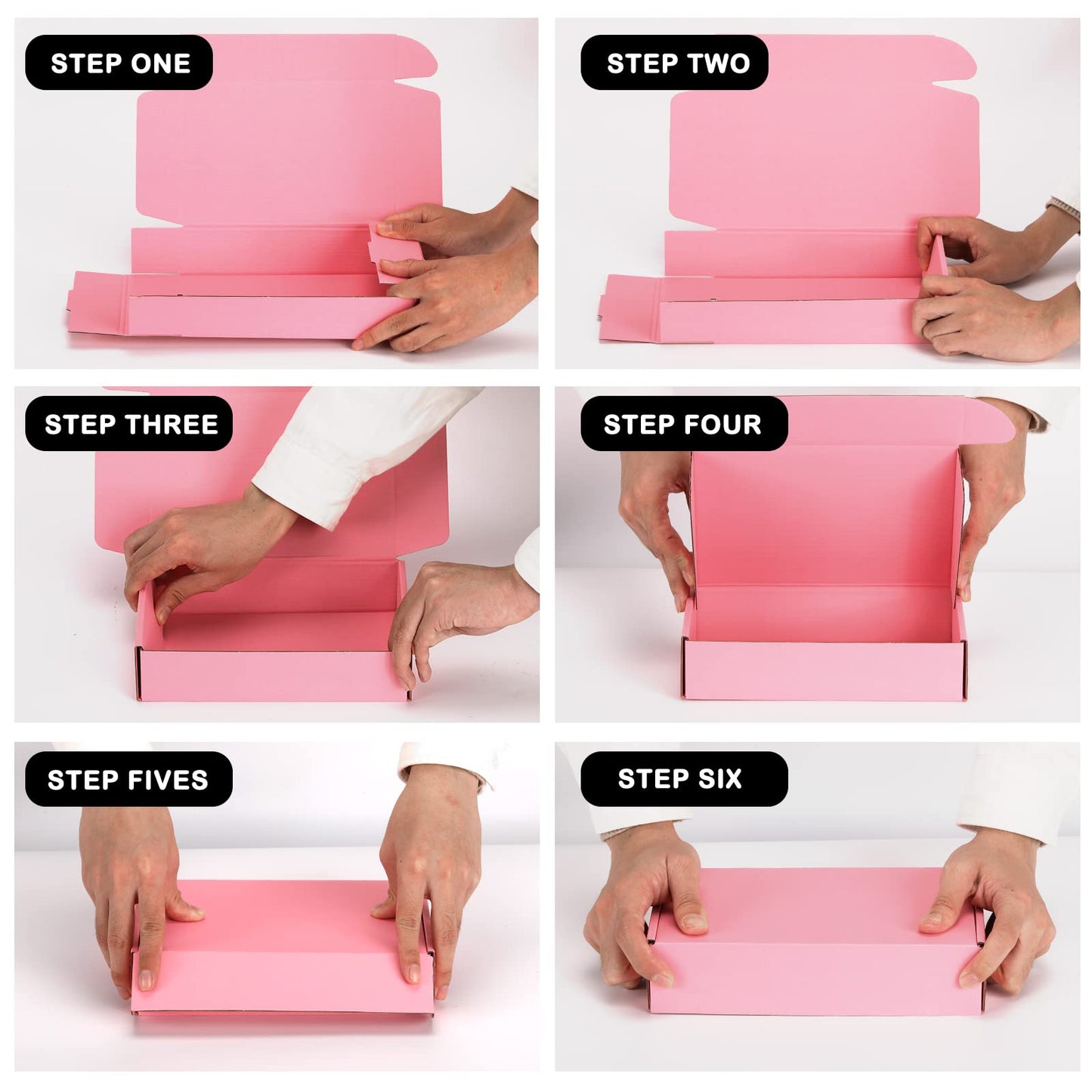DUZCLI Pink Shipping Boxes 12x9x4 Inches, 20 Pack