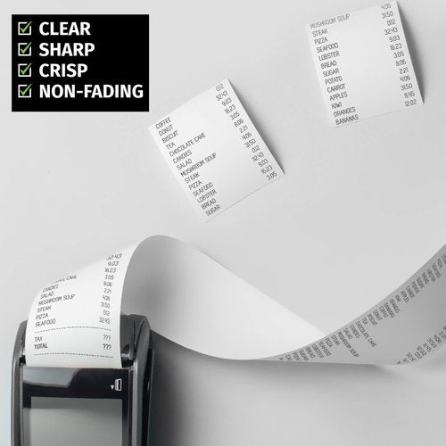 FungLam Thermal Receipt Paper Rolls 3-1/8" x 119' Thermal Paper Cash Register POS Receipt Paper (50 Rolls)