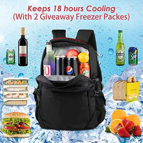 OUTXE Cooler Backpack 22L Insulated Cooler Bag for 15.6" Laptop Lunch Backpack for Work Daily Backpacks