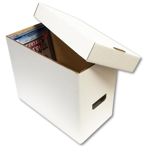 Bundle of 10 CGC Graded Comic Storage Boxes - Holds 35-40 Graded Comic Books - WHITE by Max Pro