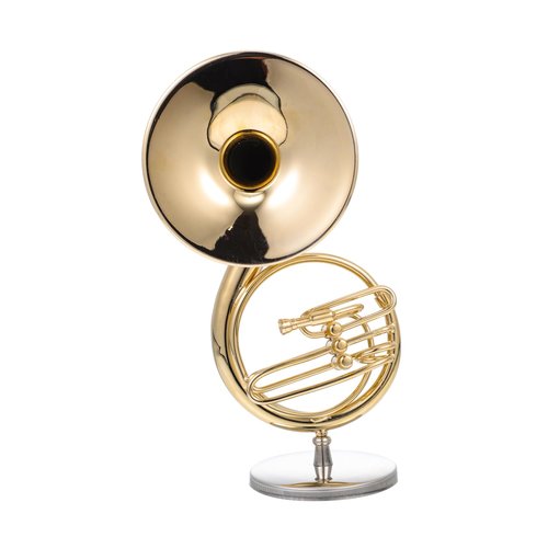 FAVOMOTO 1 Set Mini Sousaphone Model Realistic Instrument Decor for Home Office Ornament with Unique Design for Balcony Bedroom