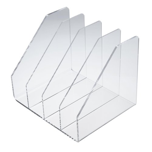 Gartner Studios Acrylic Collator, Clear, Desk Organizer, 10” x 8” x 8”