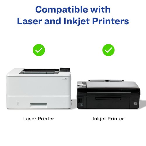 Avery Matte White Removable Square Labels, Sure Feed Technology, Print-to-The-Edge, 3" x 3", 300 Removable Labels, Laser/Inkjet Printable