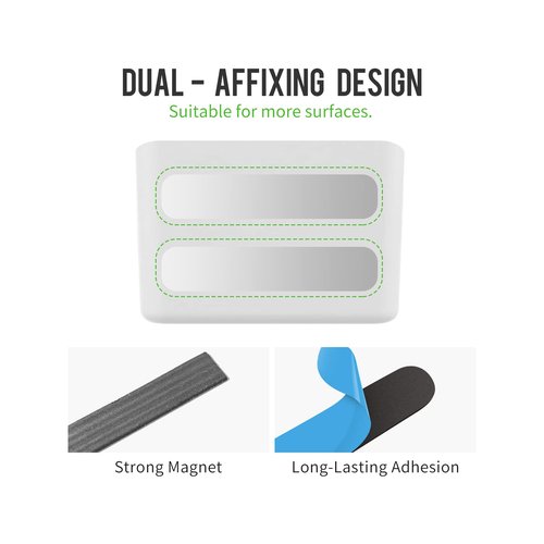 loukin Magnetic Marker Holder Set, Dry Erase Marker Holder, Dry Erase Accessory Tray Set (Includes 1 Eraser, 1 Cleaner, 2 Dry Erase Markers), Ideal for Office, School or Home Use(White)