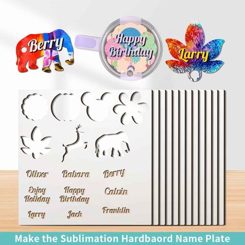 PYD Life 12 Pack Sublimation Hardboard Blanks MDF Wood Sheets Bulk White 12" x 12",1/8" Thick(3 mm) for Custom Coasters Photo Frames,for Xtool Glowforge 40 W Cutting Machine DIY Projects