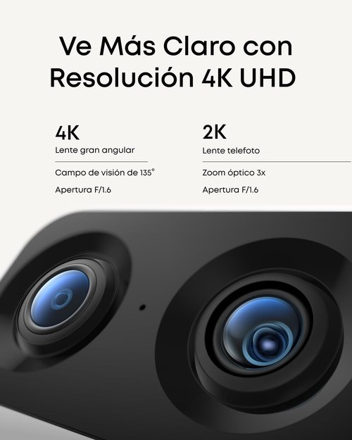 Eufy Security 4K Indoor Camera S350 - Dual Cameras, 8x Zoom, 360° Coverage, AI Auto-Tracking & Detection