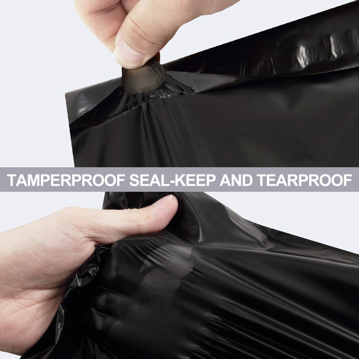 UCGOU Poly Mailers 6x9 Inch Black 200 Pack Mini #1 Shipping Bags Strong Mailing Envelopes Thick Self Seal Adhesive Waterproof and Tear Proof Boutique Postal Small Business for Jewelry and More