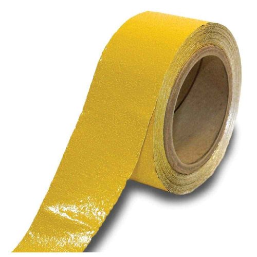 ifloortape DuraMark Yellow Reflective Foil Outdoor Pavement Marking Tape, Conforms to Rough or Smooth Asphalt and Concrete Surfaces (2 Inches x 50 Feet per Rolls)
