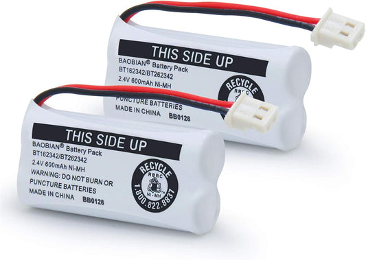 VTech BT162342 Battery - Compatible with CS6114, CS6419, CS6719 | Pack of 2 for Reliable Power