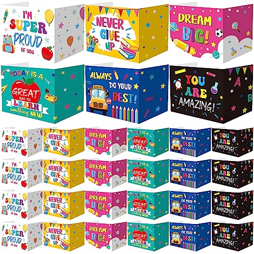 Harloon 24 Pcs Privacy Boards for Student Desk Dividers for Students Cardboard Privacy Folders Classroom Study Carrel Dividers Bulk Folder for Test Reduces Distraction(Inspirational)