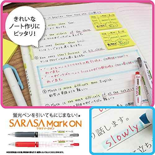 Zebra Sarasa Markon B-JJ77-BL Gel Ballpoint Pen, 0.5, Blue, 10 Pieces