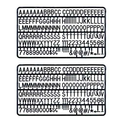Letters for Felt Letter Boards, 300 Pieces Including Characters, Numbers & Symbols 0.7 Inch for Changeable Plastic Message Boards (Black)