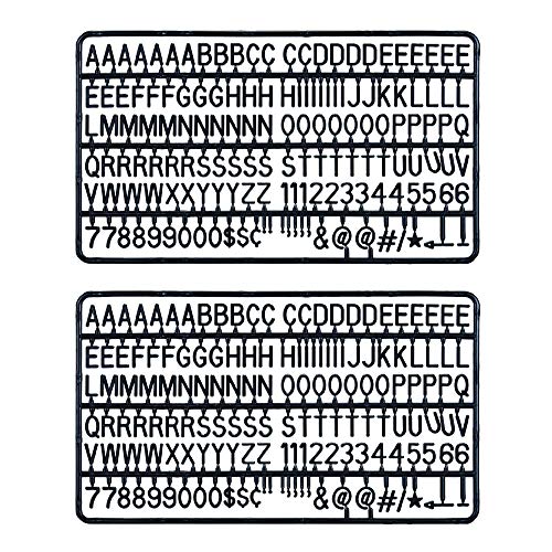 Veskaoty Black Felt Letter Board Replacement Letters Set 300 Pcs