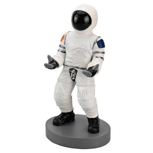CYXStar Astronaut Mobile Phone & Pen Holder, Device Stand, Desk Organizer Decorative Pencil Holder (White&Black)