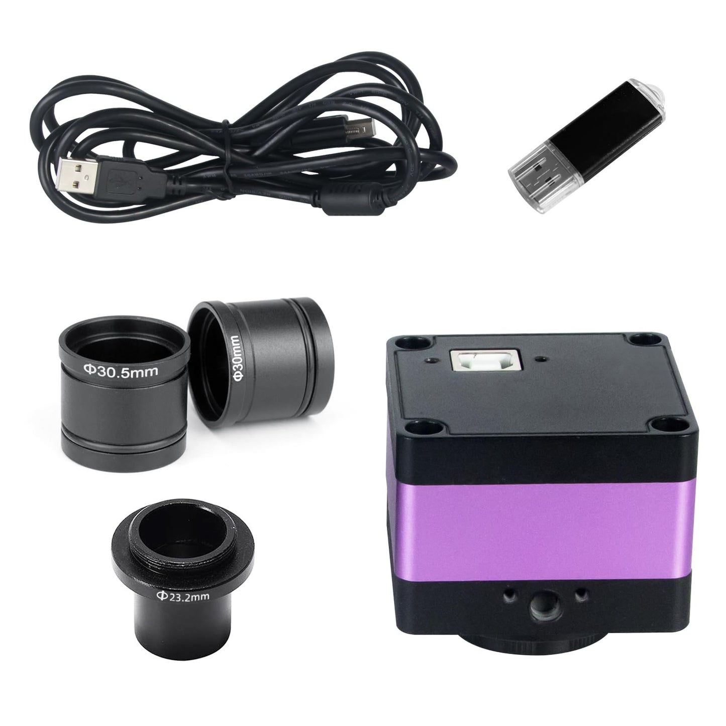 Chaovveion 4K HD Microscope Camera with Real-Time Imaging – 4608 x 3456 Resolution, 16MP USB Digital Camera for Still Photos and Live Video Capture