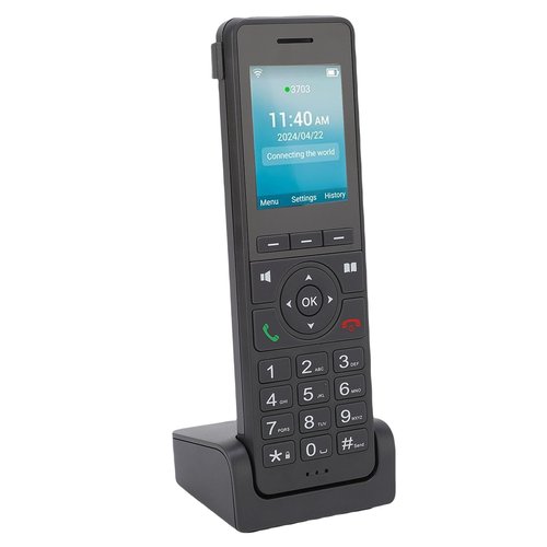 4G LTE Cordless Phone with 2.4" Color Screen, Dual SIM VoIP Desktop Phone with WiFi BT & 3 SIP Accounts for Home Office Communication