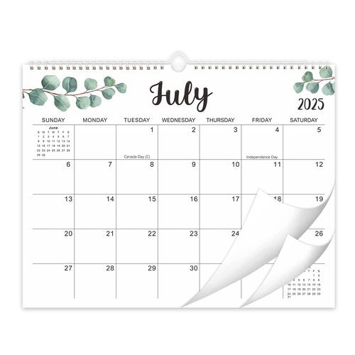 Wall Calendar 2025-2026, 18 Months Academic Calendar, Jul. 2025 - Dec. 2026, 14.76" × 11.75", Monthly Wall Hanging Calendar with Thick Paper for Office Home