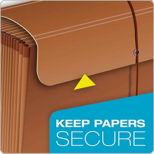 Globe Weis Globe-Weis/Pendaflex Heavy Duty 31-Pocket Expanding File with Flap, 1-31 Index, Letter Size, Brown, (R117DLHD)