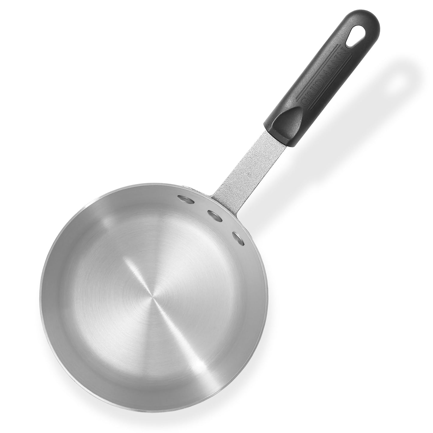 GRIDMANN 1.5-Quart Tapered Aluminum Sauce Pan with Silicone Handle, NSF Listed Heavy Duty Professional Cookware
