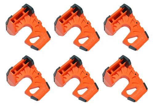 Wedge-It - The Ultimate Door Stop - Orange (6 Pack)