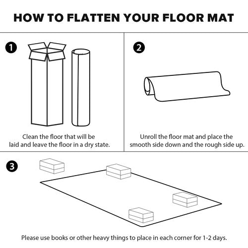 FURKIT Clear Chair Mat, 3'×5'Floor Mats for Home, Durable Non-Slip Hard Floor Protector, PVC Waterproof Floor Protetor for Kitchen, Bedroom, Pet Litter Mat