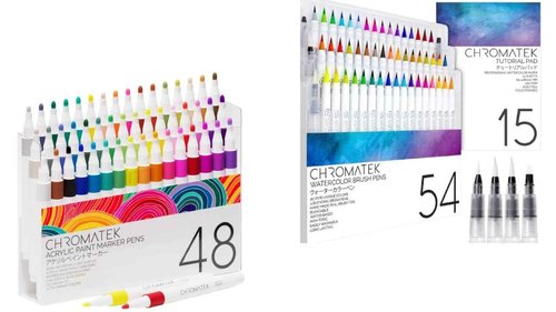 CHROMATEK Watercolor 54 + 48 Acrylic Paint