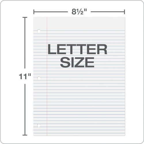 Oxford Loose Leaf Paper, 2000 Sheets, College Rule Filler Notebook Paper, 8-1/2" x 11", 3-Hole Punched Fits 3-Ring Binders, 4 packs of 500 (62331)