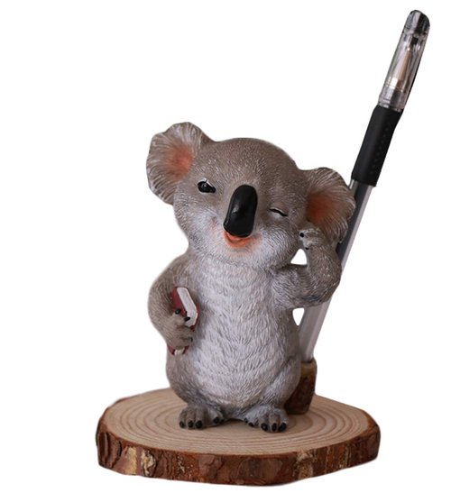 Cute Koala Bear Animal Pen Holder Desk Organizer Office Desktop Stationery Organizer Funny Bathroom Kitchen Bedroom Home Decor Christmas Present Gifts
