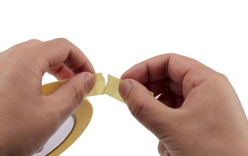Lichamp 5-Pack Yellow Automotive Refinish Masking Tape 1.4-inch and 20-Pack Yellow Automotive Refinish Masking Tape 0.7-inch