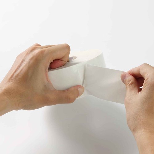 Sheeldify 1.97" x 164‘ Seam Tape - Duct Tape Edge Tape Heavy Duty Multi-Purpose, Hand-Tearable, No Residue, White, 6 Roll