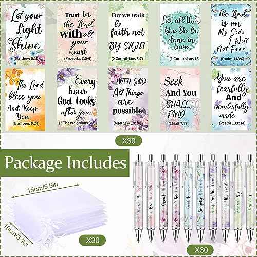 150 Pcs Christian Gift Set for Mother's Day, 50 Religious Bible Verse Pens 50 Inspirational Journal Christian Notebooks and Organza Gift Bag Church Gifts in Bulk for Women Men Prayer(Flower)