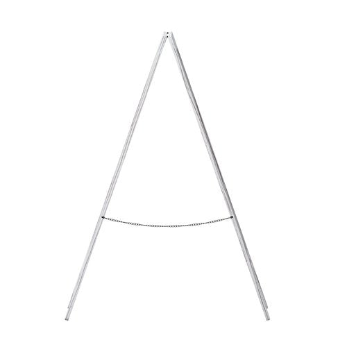 HBCY Creations A Frame Chalkboard 40x20 Solid Wood A-Frame Sign Whitewashed Double-Sided Magnetic Board, Chalkboard Menu Board, for Restaurants, Cafés, Weddings - Heavy Duty Hinges