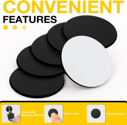 DIYMAG Magnetic Dots - 300Pcs Adhesive Backing Round Stickers for Crafts | 0.8 x 0.04 Inch