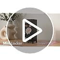 Vercraft Mini Locker with Lock Keys Stickers 10.8inch Small Storage