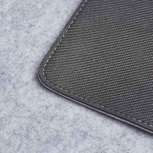 Premium Felt Desk Mat | Small 12" x 27.5" | Multifunctional Desk Pad for Home Office | Light Gray