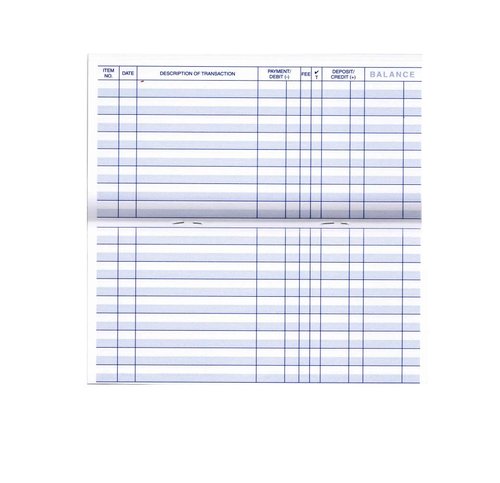 10 Premium 48 Page Transaction Registers - Thicker Paper, More Pages - for Personal Checkbook