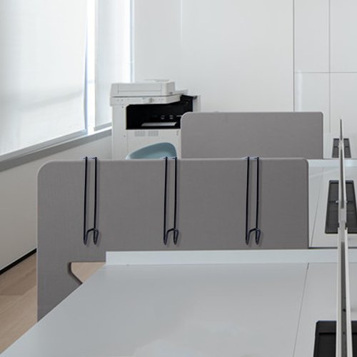 LIGHUFEIC 5 Pack Wire Cubicle Hook,Cubicle Accessories Wall Hangers for Clothing Mirrors, Pictures, Hats, and Bags in Office Cubicles Panels Cubicle Hooks(Black)