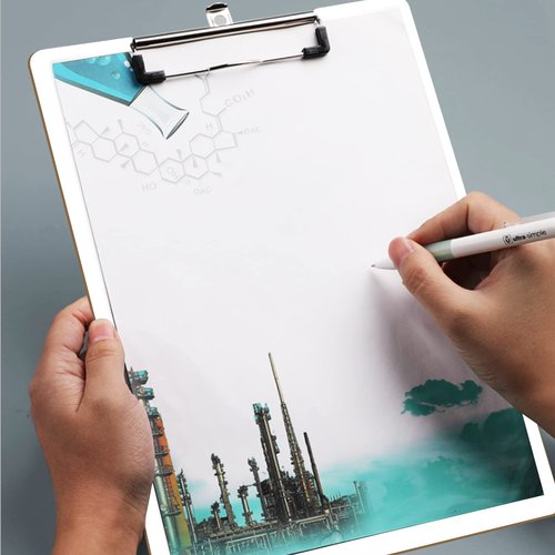 Dry Erase Clipboards, HERKKA 32 Pack Hardboard Office Whiteboard Clipboards Low Profile Clip Standard A4 Letter Size, ECO Friendly, Size 12.5 x 9 Inch