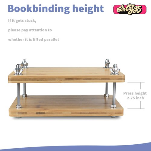Eohcofys Book Binding Kits, Book Press Binding Materials Tools Bookbinding Kit for Beginners 11.6 x 7.9 Inch