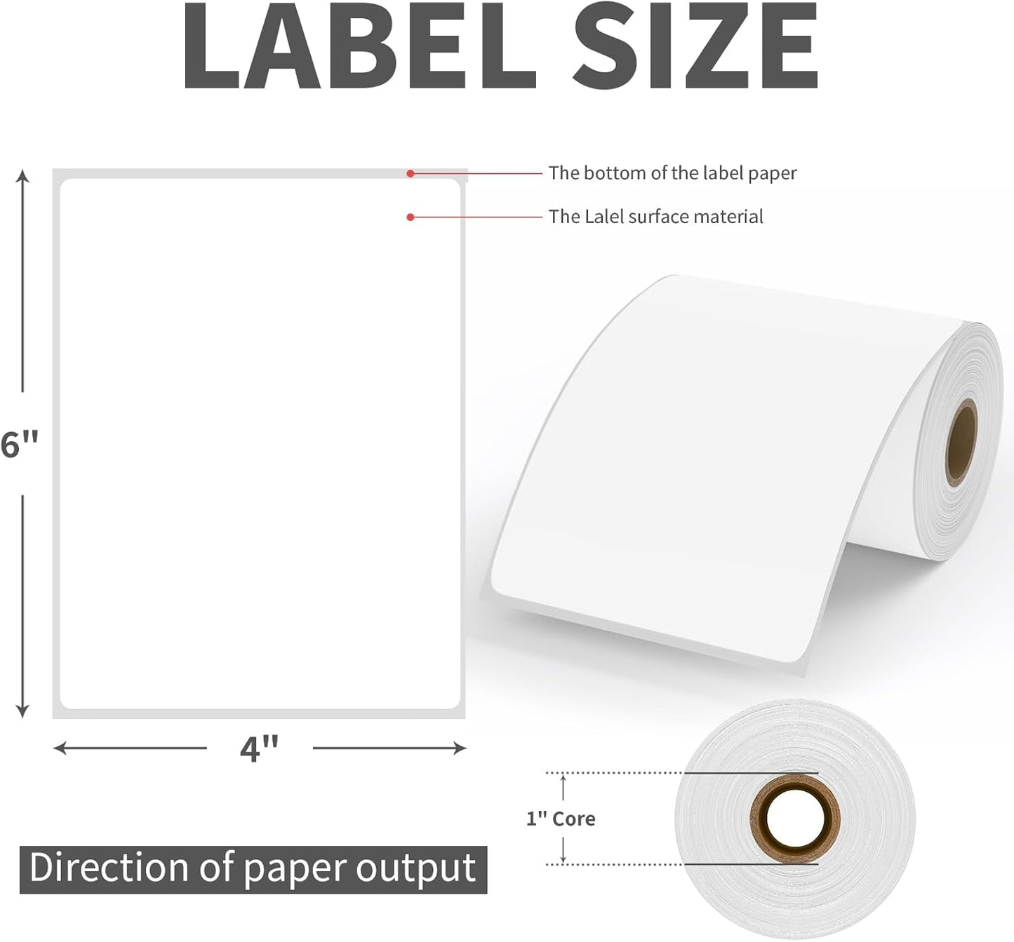 Zebra 4x6 Direct Thermal Shipping Labels - 250 Labels per Roll | 40 Rolls Total 10,000 Labels