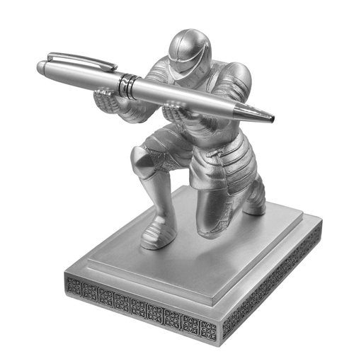 Aurueda Executive Knight Pen Holder Personalized Desk Accessories Fancy Kneeling Knight Pen Holder for Desk