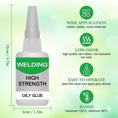 Welding High Strength Oily Glue, 2025 New Multifunctional Oily Welding Super Strong Bonding Magic Glue, Upgrade Universal Glues Fast Repair for Shoes, Glass, Plastic (2, Clear)