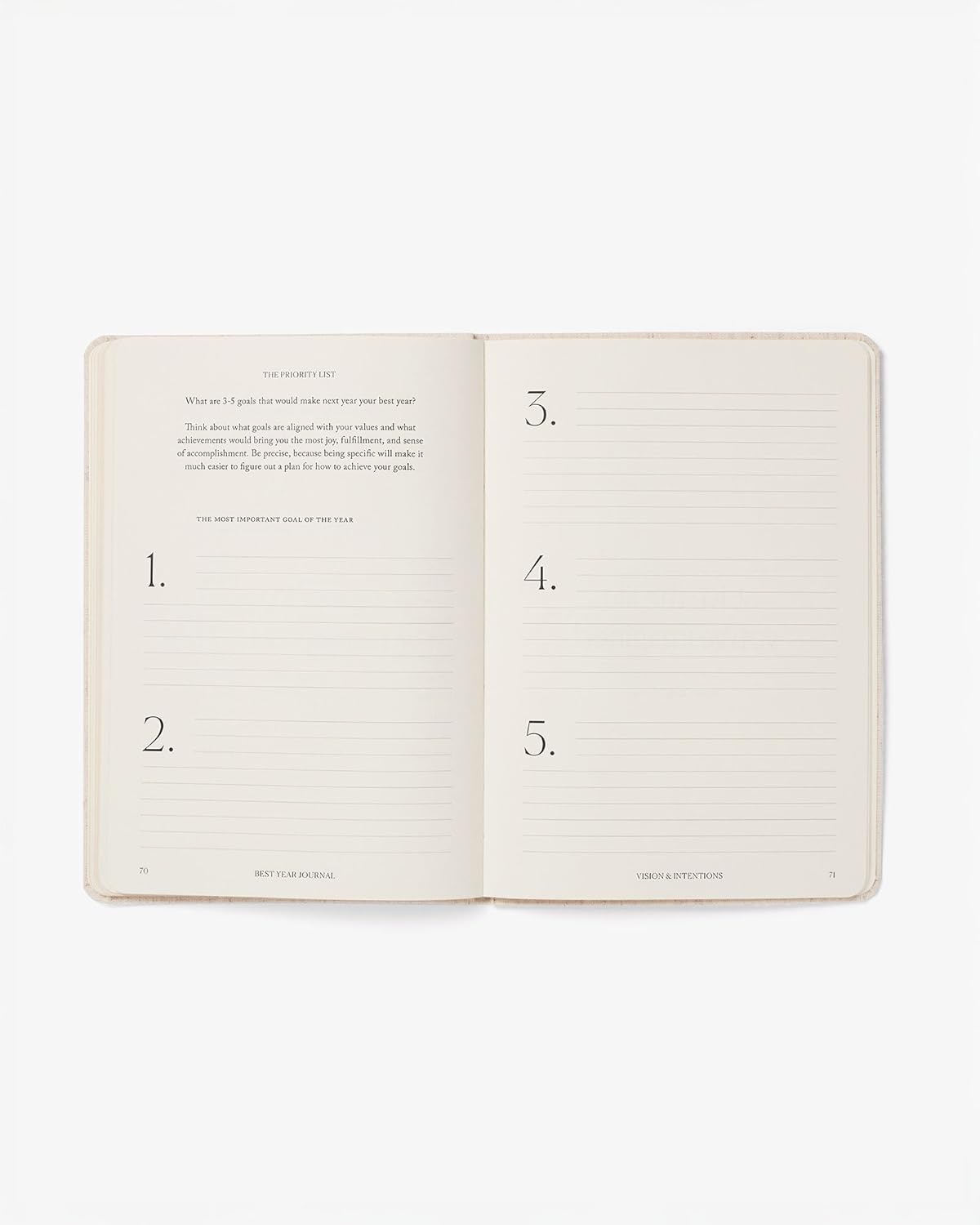 Best Year Journal - Essential One Year Self-Growth Planner | Green Color